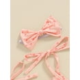 thumbnail image 6 of Suealasg Newborn Baby Girls Bodysuit Sleeveless Tie-Up Spaghetti Straps Floral Print Romper One-piece Jumpsuit +Headband 3M 6M 12M 18M Infant Summer Clothes Set, 6 of 8