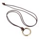 thumbnail image 1 of 2 Collares Con Colgante Cordón Clásico Simple Estilo Vintage Zulema Collar con colgante de anillo de aleación, 1 of 8