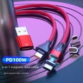 thumbnail image 1 of PD100W línea de datos de succión magnética de carga rápida línea de datos de teléfono móvil seis en uno compatible con la carga rápida de teléfonos móviles portátiles, 1 of 4