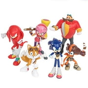 LEGAO Sonic the hedgehog cake toppers figures Characters set of 6 Action Figure cake decoration cupcake topper