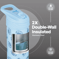 thumbnail image 4 of TAL 26oz Stainless Steel Ranger Water Bottle with Easy Sip Straw, Football, 4 of 10