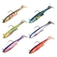 thumbnail image 6 of CENL 1/6pcs Paddle Tail Baits for Bass Fishing Swimbaits Top Water Soft Fishing Lure, 6 of 8