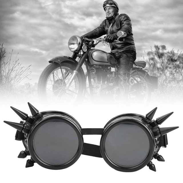 Lunettes de Cyclisme, Boucle Réglable Réglable Nez Pad Vintage Lunettes ABS Matériau Résistant aux Chocs pour Partie pour le Cyclisme en Plein Air pour le Cosplay