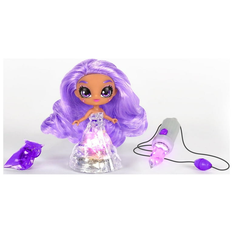Crystalina Amethyst 4-Inch Girls Doll W Ith Color Changing