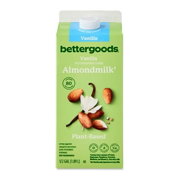 bettergoods Plant-Based Vanilla Almondmilk, Half Gallon
