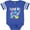 Football Blue and White, variant on I Love My Dad 80s Retro Style Boys or Girls Baby Bodysuit