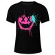 thumbnail image 4 of Blusas y camisas de manga corta con cuello redondo para hombre, blusas casuales de verano a la moda con cuello redondo y estampado para hombre., 4 of 4