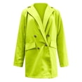 thumbnail image 4 of Lovskoo 2024 Blazers for Women Business Casual Ladies Solid Turn Down Collar Jacket Long Sleeve Coat Outerwear Yellow, 4 of 7
