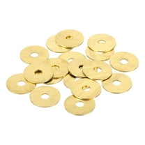 Uxcell Brass Flat Washer, 13/16" OD x 3/16" ID x 1mm Fenders Washers Assortment M5 Washer for Bolts,28 Pack
