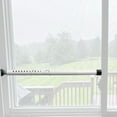 thumbnail image 1 of EcoNesxp 51 2 Inch Window Security Bar Adjustable Window Lock Security Up and Down Glass Door for Vertical Sliding Window Extendable White 16, 1 of 5