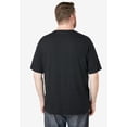 thumbnail image 4 of KingSize Men's Big & Tall Shrink-Less Lightweight Pocket Crewneck T-Shirt - 6XL, Hunter Marl, 4 of 6