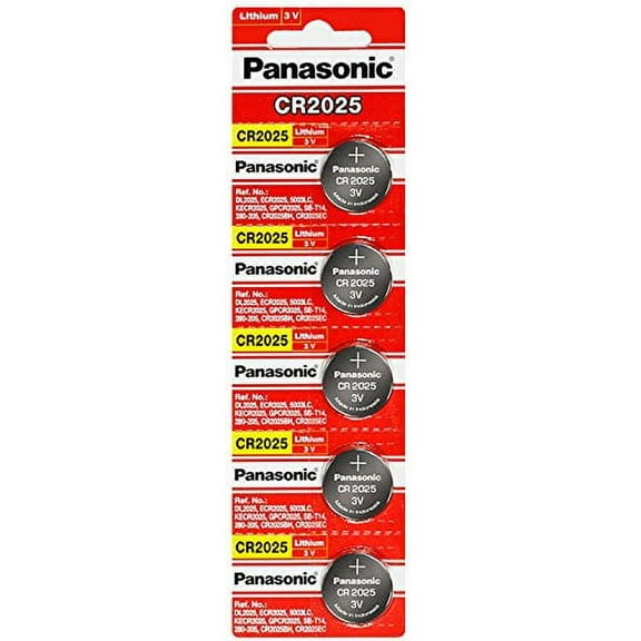 Panasonic CR2025 3 Volt Lithium Coin Battery (Pack of 100)