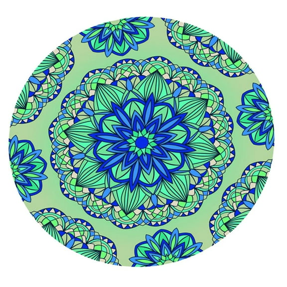 Menolana Round Fitted Table Cloth Cover Decorative Polyester Tablecloth 120cm Dia