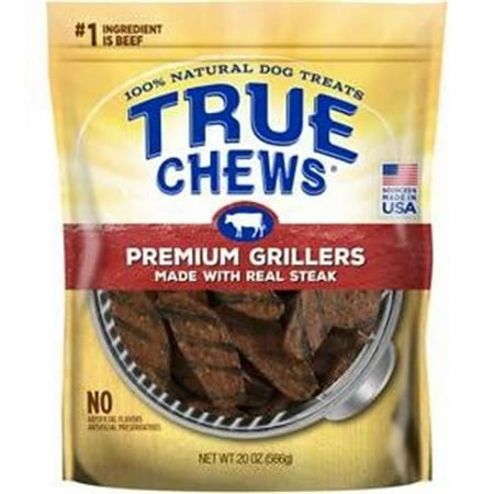 UPC: 0031400076425 | True Chews Premium Grillers Sirloin Steak Dry Dog Treat 22 Oz