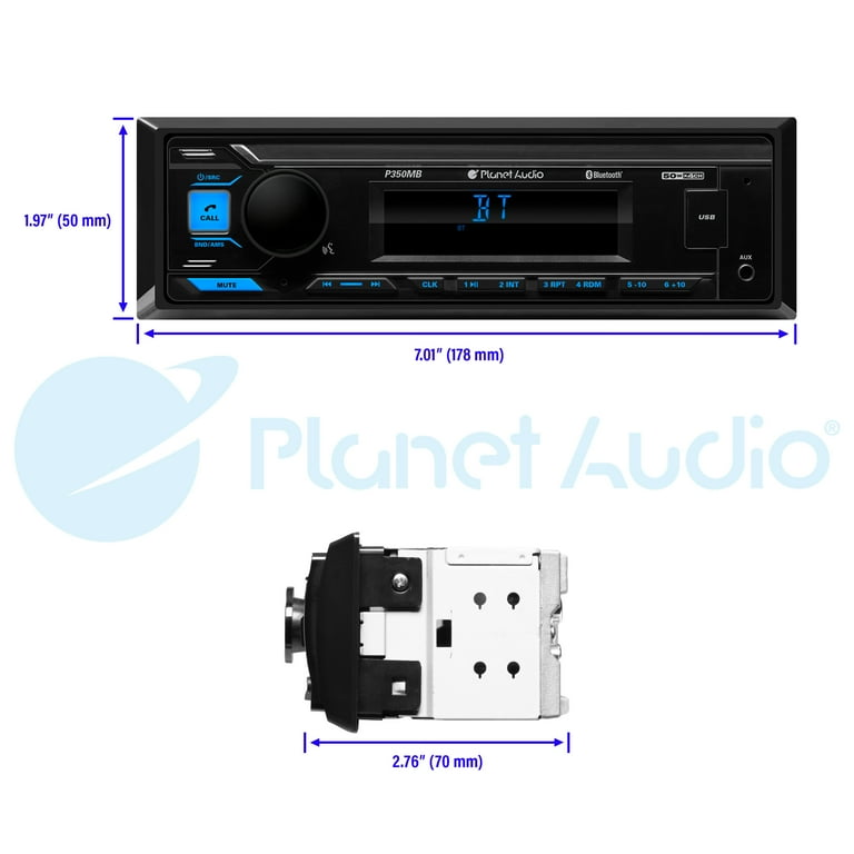 Planet audio 2024 bluetooth radio