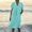 Sky Blue(New), variant on PNTUTB 2026 Summer Women's Dress: Solid-Color Casual Breathable Loose Comfortable V-Neck Short-Sleeve Dress with Pockets