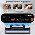 thumbnail image 4 of SEATAO VH5188 Machine de Scellage sous Vide Automatique, 90kPa Scelleuse Alimentaire Multifonction Commerciale pour Conservation des Aliments, Modes Sec & Humide & Alimentaire & Prolongé, Lumières LED, Double Joint, 4 of 4