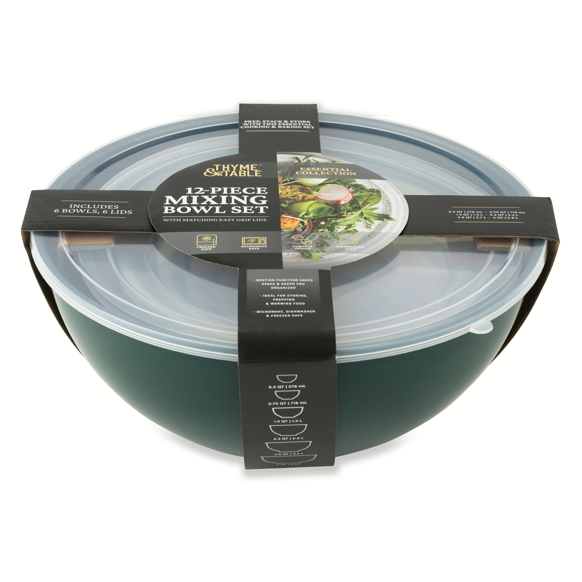 TT 12PC BOWL GREEN