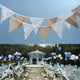 thumbnail image 3 of 3,2 m 12 banderas encaje lino Vintage fiesta boda banderín banderín decoración, 3 of 7
