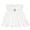 White, variant on Girls Baby Doll Dress Peter Pan Collar Tunic Floral Embroidered Sleeveless Blouse Ruffle Cotton Dress for Girls, White, Sizes