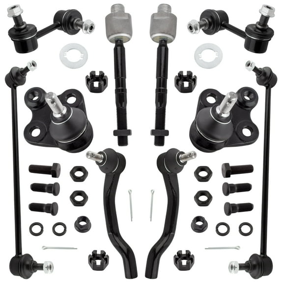 BOXI 10pcs Front & Rear Sway Bar Links   Inner & Outer Tie Rods  Lower Ball Joints Fit for Honda Civic for Acura ILX 2013-2015 | EV800906 K500234 ES800912 ES800913 K750605 K750604 K750125 K750126