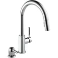 thumbnail image 1 of Trask Single Handle Pull-Down Kitchen Faucet with Soap Dispenser - Chrome, 1 of 2