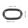 thumbnail image 2 of Unique Bargains Black Oval Buckles Iron Electroplating (10 Pack), 2 of 4
