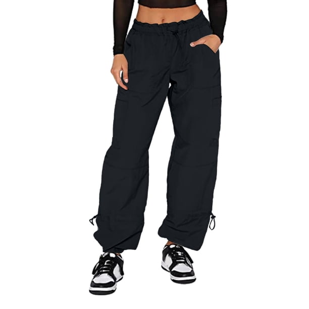 WILLBEST Pantalones Casuales para Mujer, de Yoga, Básicos, de Cintura Ancha, Lisos, para Uso Deportivo, con Múltiples Bolsillos, a La Moda y Cómodos. Grande