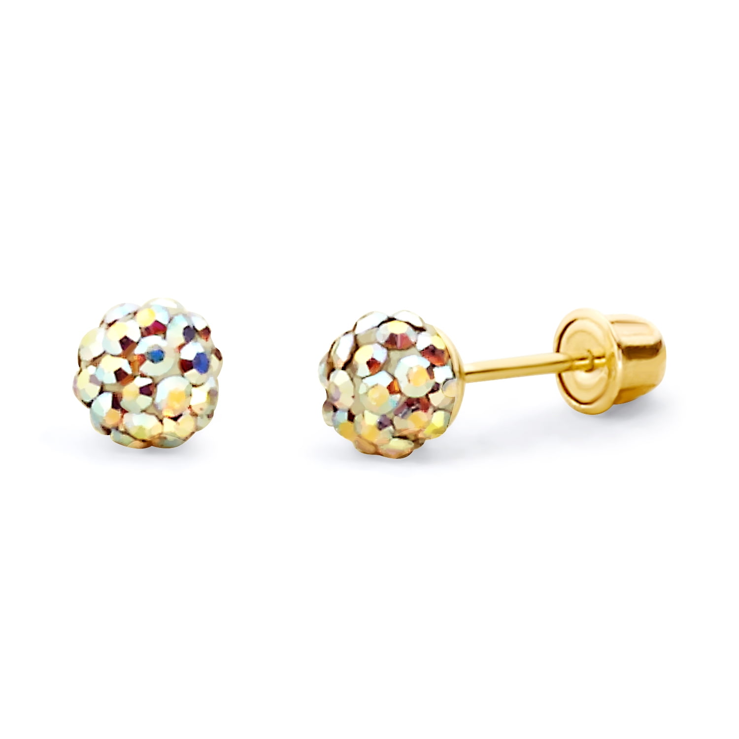 Wellingsale Wellingsale 14K Yellow Gold Polished 4mm Crystal Ball