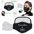 thumbnail image 2 of 2x máscaras faciales reutilizables, almohadillas de filtro transparentes para ojos, juego de tapa bucal, caja fuerte para exteriores Sunnimix Máscaras de algodón Mujer, 2 of 8