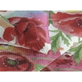 thumbnail image 3 of Ambesonne Floral Quilted Bedspread Set 3 Pcs, Colorful Flower Garden Poppy, King, Vermilion Green Pink, 3 of 4