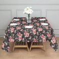 thumbnail image 3 of Pioneer Flower Floral Print Pattern Square Tablecloth,Waterproof Square Table Cover,Wipeable Spillproof Washable Table Cover for Home Kitchen Party Decor 42"X42"(107x107cm), 3 of 6