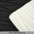 thumbnail image 3 of 1 Piece Swirls Design Embossed Solid Color Memory Foam Soft Bathroom Rug Set Non-Slip PVC Backing, 3 of 5