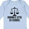 thumbnail image 4 of Inktastic Mommy Little Co Counsel Lawyer Boys or Girls Long Sleeve Baby Bodysuit, 4 of 5