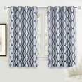 thumbnail image 1 of DriftAway Mason Thermal Blackout Grommet Window Curtains Geometric Trellis Pattern 2 Panels, 1 of 4