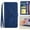 Darkblue, variant on TECH CIRCLE for iPhone 16 Pro Wallet Case for Women,PU Leather Magnetic Snap Shoulder Wrist Strap Card Holder Wallet Flip Folio Protective Stand Cover for Apple iPhone 16 Pro 2024,Lightpurple