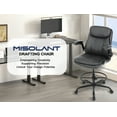 thumbnail image 3 of Misolant Tall Office Chair, Drafting Chair for Standing Desk, Executive Chair with Adjustable Height and Flip-up Armrest, Leather Drafting Chair, High Office Chair for Counter Height Desk, 3 of 6