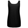 thumbnail image 4 of tarylea Tank Tops for Women Wide Strap Solid Color Camisole Scoop Neck Loose Tunic Casual Summer Trendy Dailywear Tops, 4 of 7
