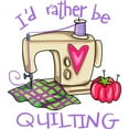 thumbnail image 3 of CafePress - I'd Rather Be Quilting Women's Long Sleeve T Shirt - Women's Long Sleeve Graphic Casual T-Shirt, 3 of 4