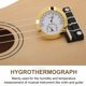 thumbnail image 5 of Termómetro Redondo Higrómetro Medidor De Temperatura De Humedad, Termómetro Redondo Compacto Higrómetro Para Violín Estuche De Guitarra Cuidado De Instrumentos, 5 of 8