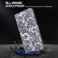 thumbnail image 5 of Wallet Case For iPhone 15 Pro,3D Pattern Printing PU Leather Stand Phone Cover with Strap, 5 of 5