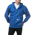 thumbnail image 3 of Pro Club Men's Heavyweight Full Zip Fleece Hoodie, Royal Blue, 3X-Large, 3 of 5