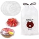thumbnail image 1 of 200 Uds. Fundas elásticas para almacenamiento de alimentos, cubiertas de plástico elásticas reutilizables para cuencos, 1 of 5