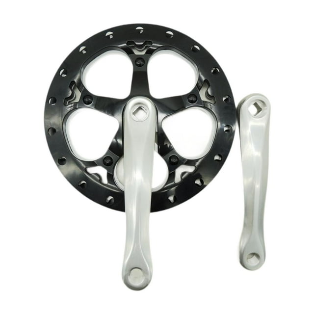 Siruishop Manivelle 52T 170mm Vitesse Unique Manivelle Haute Résistance Noir et