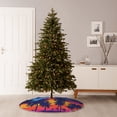 thumbnail image 7 of Daiia Beach with Palm Trees Drawing Merry Christmas Tree Skirt , Xmas Large Lace-up Tree Skirt, Santa Snowflakes Rustic Home Decorations New Year Party Farmhouse Decor-30", 7 of 7