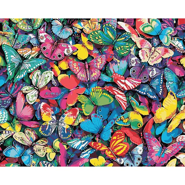 Color mariposa lienzo DIY aceite pared cuadro pintado a mano pintura por números Kit Tmvgtek 3fx9lq0uy7sp6ex4