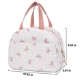 thumbnail image 2 of Lonchera para Mujer, Bolsa de Almuerzo Acuñada con Diseño de Mariposas, Lonchera Reutilizable Aislada, Bolsa Térmica de Gran Capacidad con Compartimentos para Trabajo, Picnic o Viajes, 2 of 7