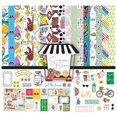 thumbnail image 1 of Inkdotpot Summer Theme Collection Double-Sided Scrapbook Paper Kit Cardstock 12"x12" Card Making Paper Pack With Sticker Sheet - 16 Pages - Multicolor, 1 of 4