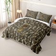 thumbnail image 3 of meiyoeat Camo Initial Letter L Quilt King For Boys,Rustic Farmhouse Hunting Camo King Coverlet Set For Kids,3pcs, 3 of 7