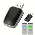 thumbnail image 1 of XHSGX Adaptador 2 en 1 CarPlay Android Auto cableado a inalámbrico compatible 99% coches originales USB USBC, 1 of 7